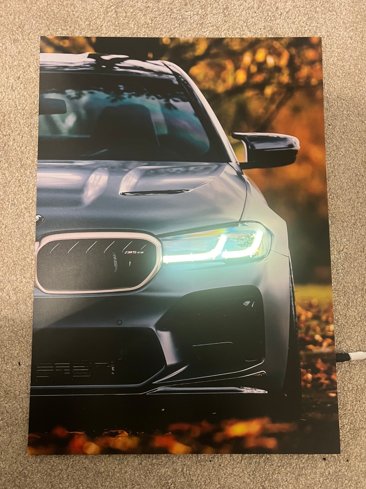 M5 CS F90 LED Car Poster