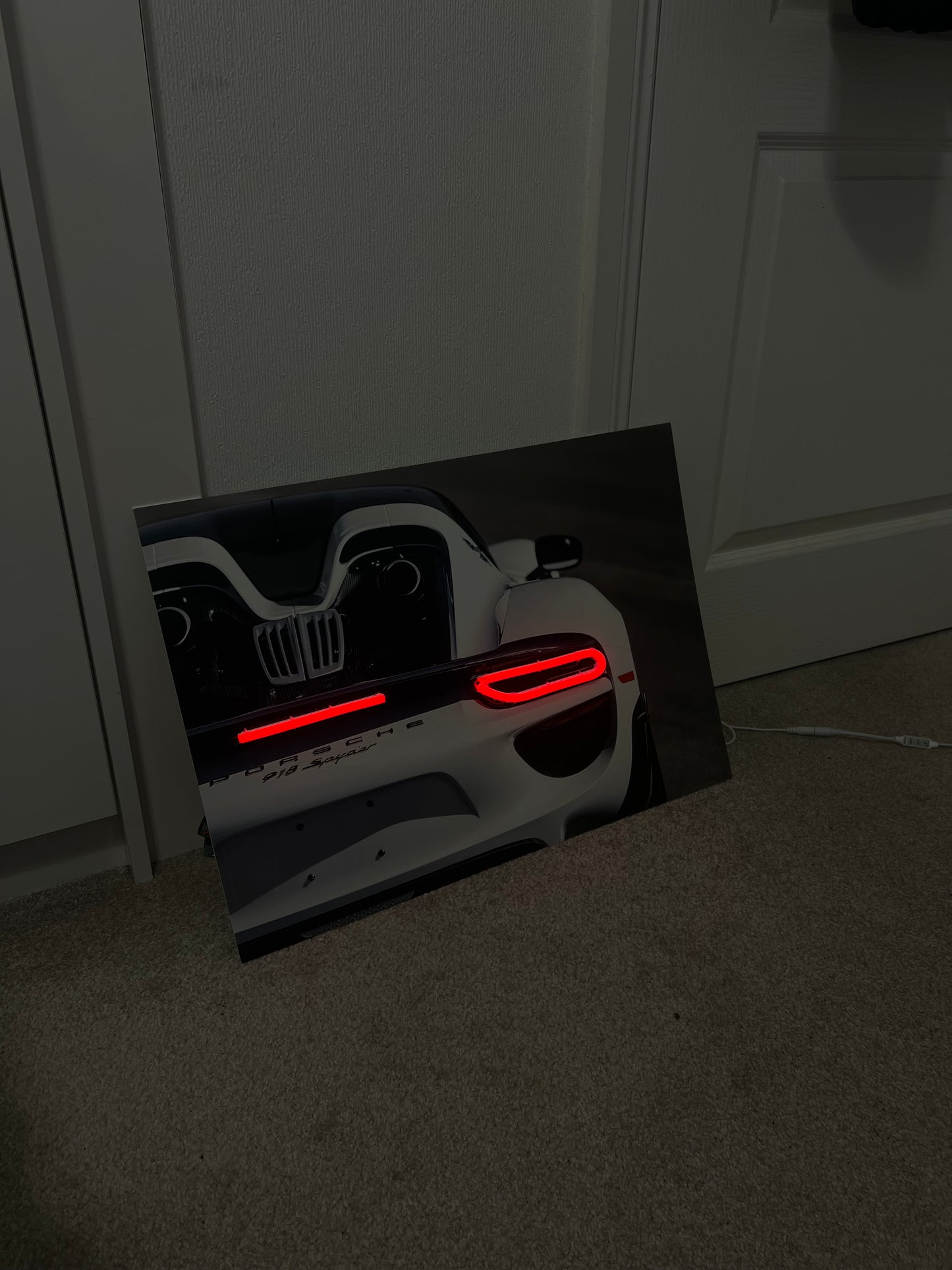 918 Spyder F90 LED Car Poster