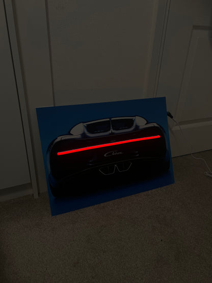 Chiron LED Car Poster