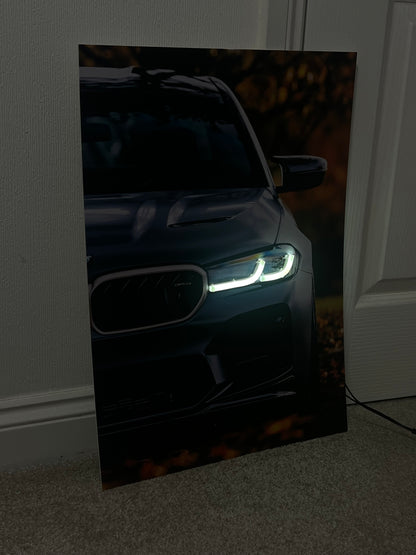 M5 CS F90 LED Car Poster