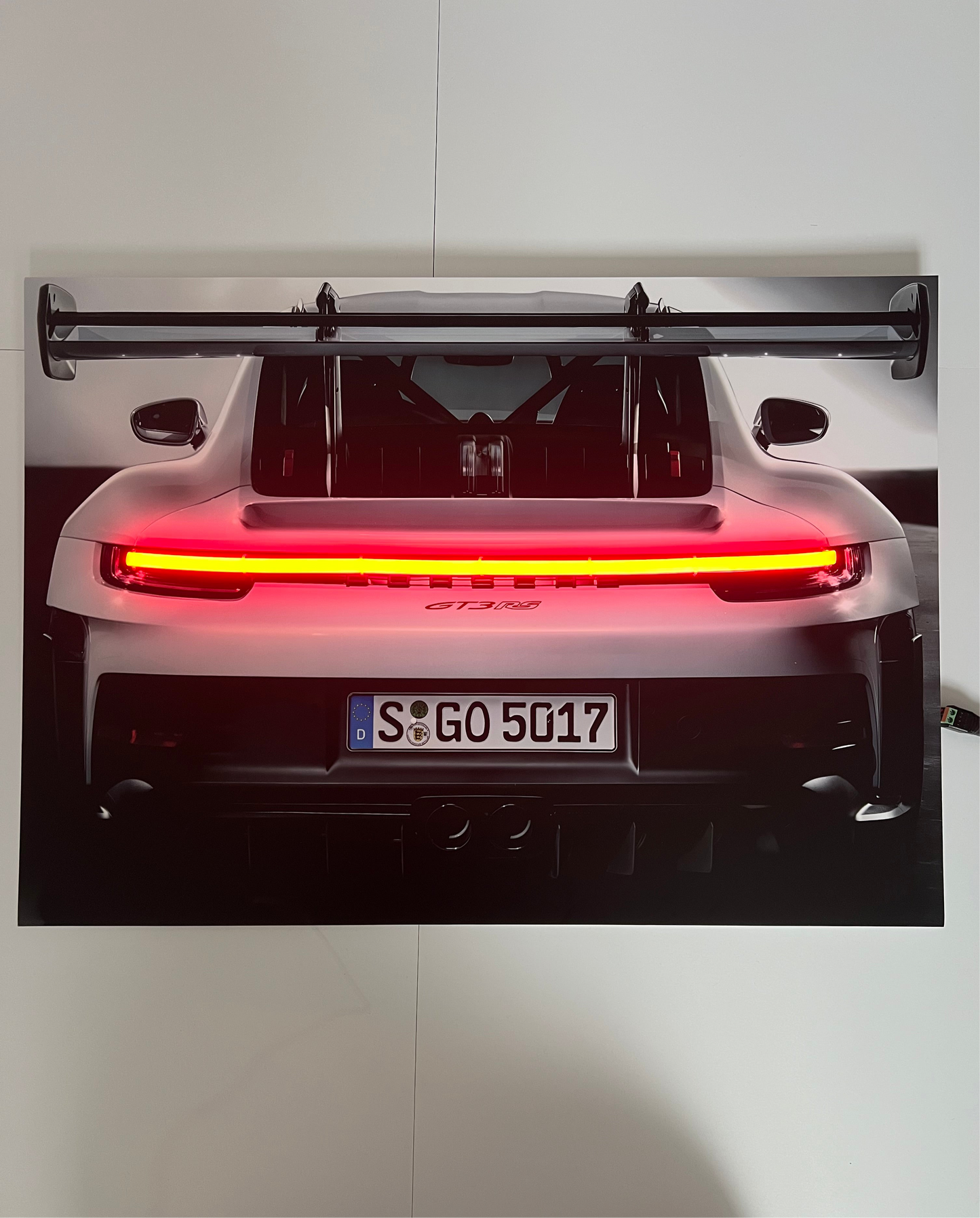 911 GT3RS LED Car Poster